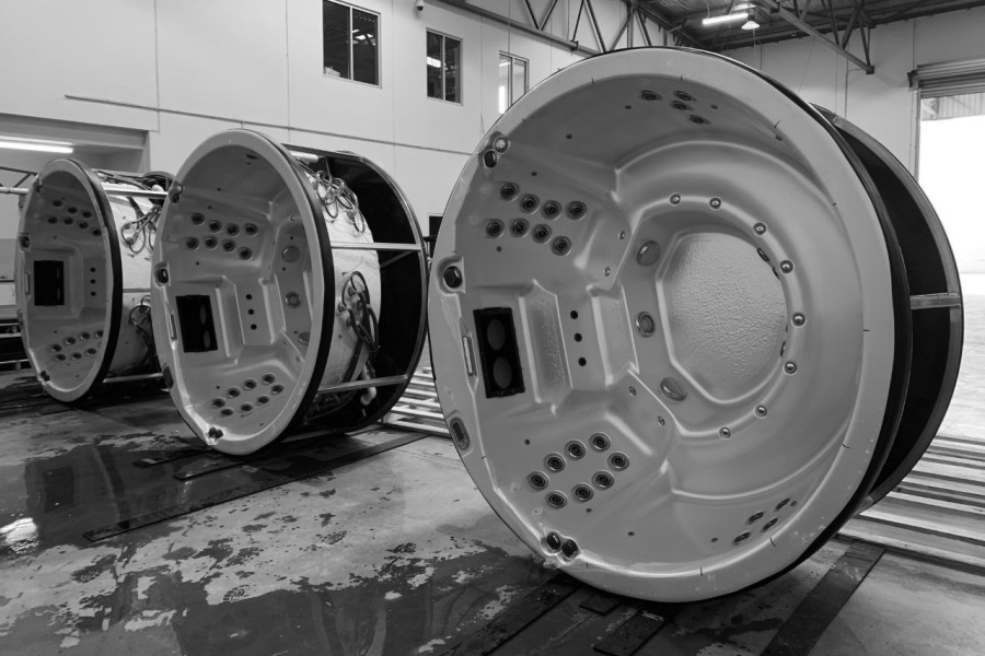 Quality Control of every component of Manufacturing a Spa