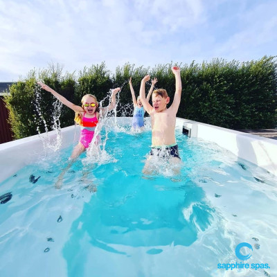Some happy, healthy kids enjoying our M5Watersedge on an 8 degree day, thanks to the team at Poolquip Hobart