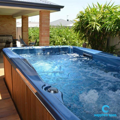 Swim spa installation by the team @ West Coast Spas