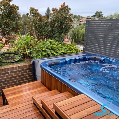 ACRYLIC oceanwave CABINET cedar