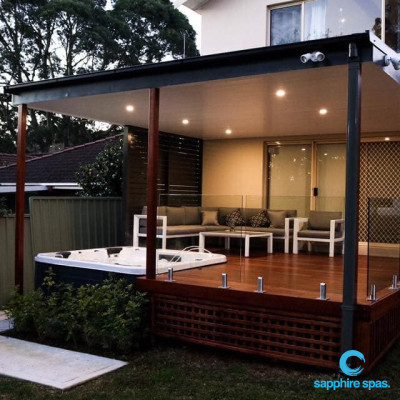 Spa pool built into a deck by Dan & the team @ mySpaSYDNEY