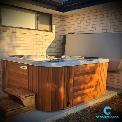 Spa pool ready to use thanks to the team @ Country Foam & Rubber Tamworth