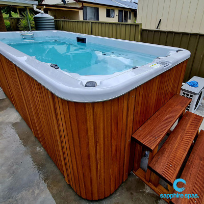 myWorkout4.5m swim spa thanks to the team @ Country Rubber & Foam