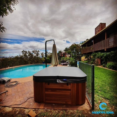 Spa + swimming pool - prefect match, thanks to the team @ Country Foam & Rubber Tamworth