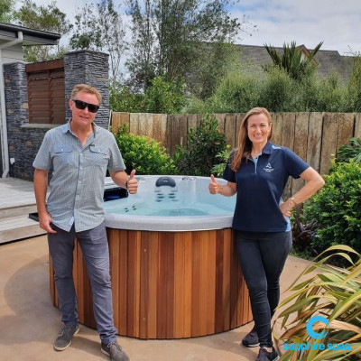 myHotTub ready to enjoy, thanks to the team @ Paramount Pools NZ