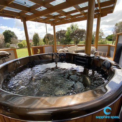 myHotTub mayan copper thanks to the team @ Wanganui Pool Clinic NZ