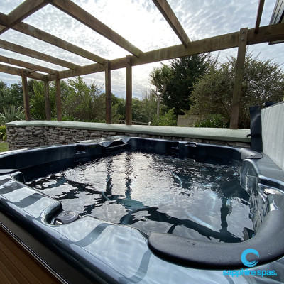 The perfect position for a spa pool thanks to the team @ mySpaManawatu & The Pool Clinic Wanganui NZ