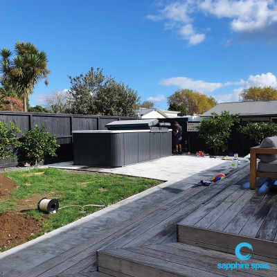 M6Watersedge swim spa thanks to the team @Paramount Pools & Spas Tauranga NZ