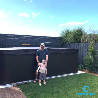 'We can't wait to enjoy year round swimming as a family in our Sapphire swim spa'